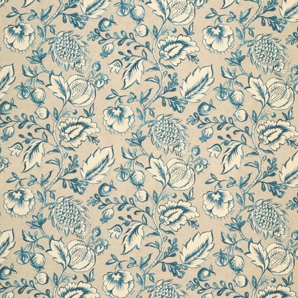 Winterbourne Indigo Fabric by Zoffany