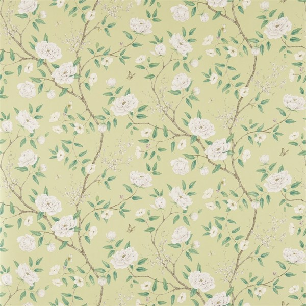 Romey''S Garden Old Gold Wallpaper by Zoffany