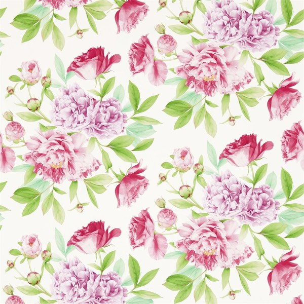 Phoebe Peony/Leaf Wallpaper by Zoffany