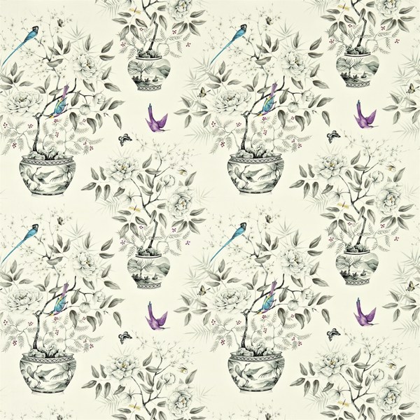 Romey''S Garden Dove Grey Fabric by Zoffany